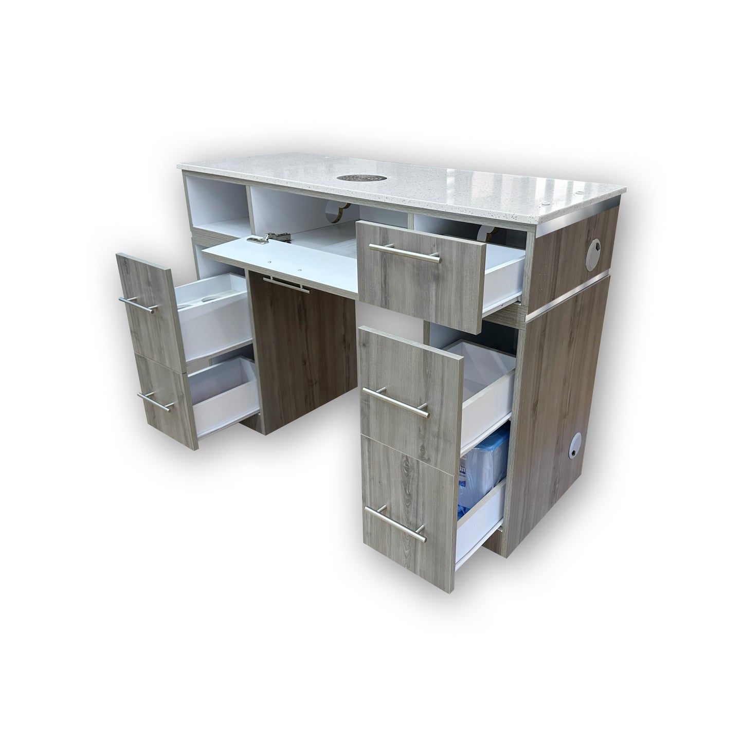 Abalone Grey Single Nail Table
