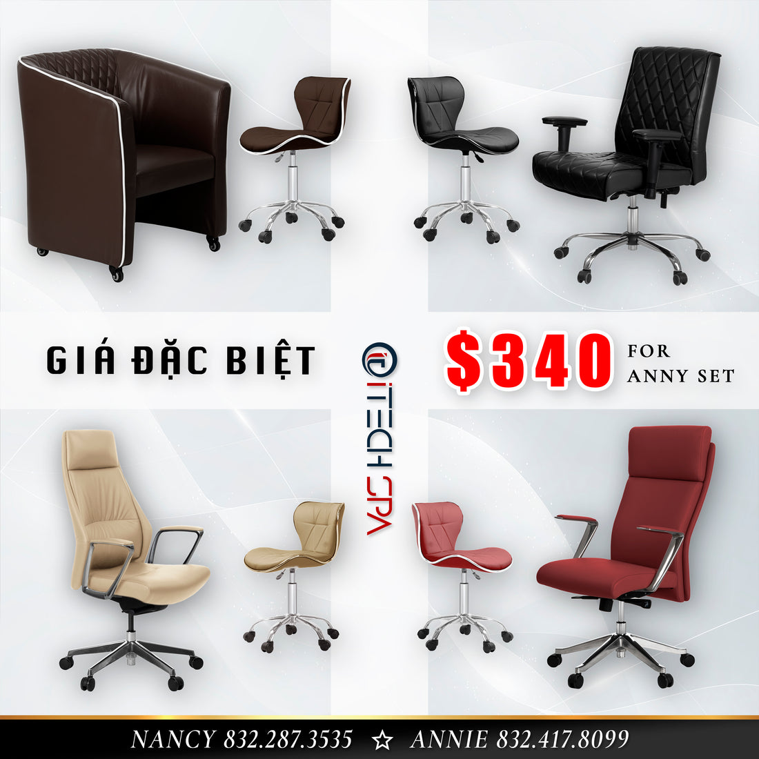 Set Pedi Customer Chair And Pedi Stool Only $340