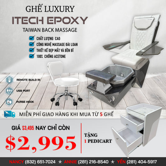 Itech Epoxy with Taiwan Back Massage + Free Pedicart