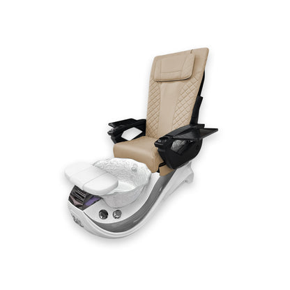 Dolphin Gray Stripe with White Fiberglass Bowl – DT PediSpa Back Massage
