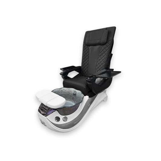 Dolphin Gray Stripe with Gray Fiberglass Bowl – DT PediSpa Back Massage