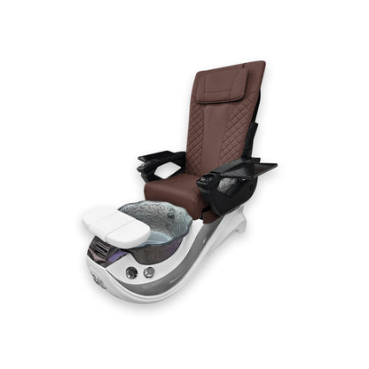 Dolphin Gray Stripe with Gray Fiberglass Bowl – DT PediSpa Back Massage
