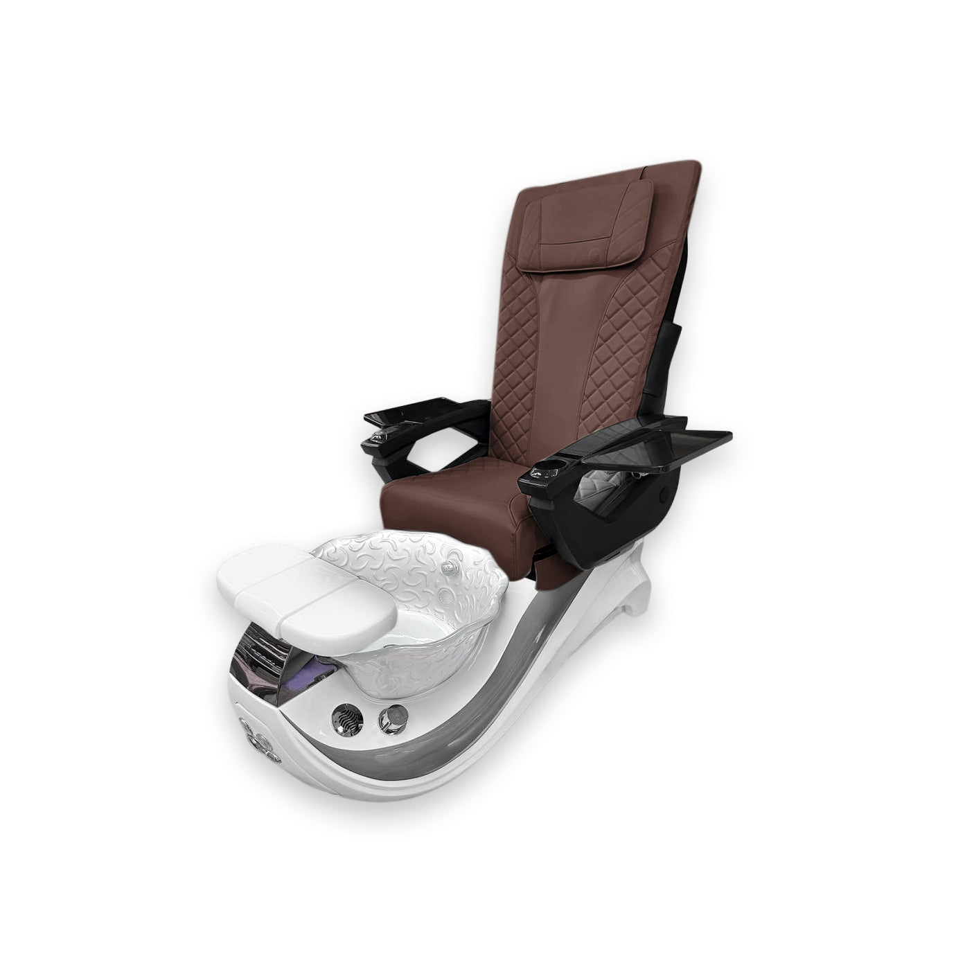 Dolphin Gray Stripe with White Fiberglass Bowl – DT PediSpa Back Massage