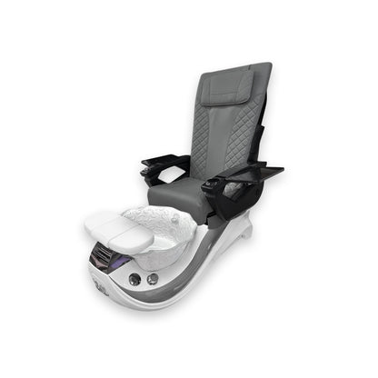 Dolphin Gray Stripe with White Fiberglass Bowl – DT PediSpa Back Massage