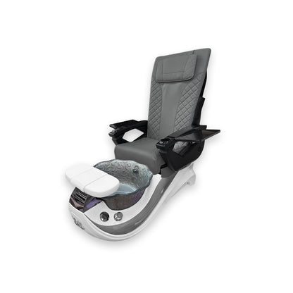 Dolphin Gray Stripe with Gray Fiberglass Bowl – DT PediSpa Back Massage