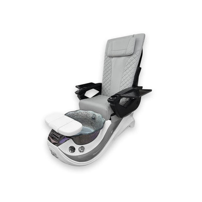 Dolphin Gray Stripe with Gray Fiberglass Bowl – DT PediSpa Back Massage