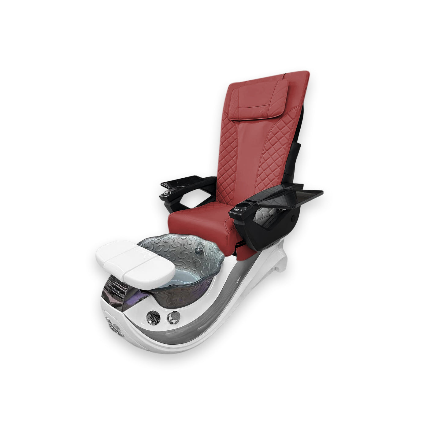 Dolphin Gray Stripe with Gray Fiberglass Bowl – DT PediSpa Back Massage