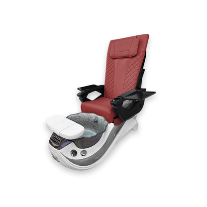 Dolphin Gray Stripe with Gray Fiberglass Bowl – DT PediSpa Back Massage