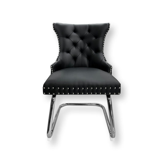 Black Color DT Pedispa Luxury Venice Waiting Chair