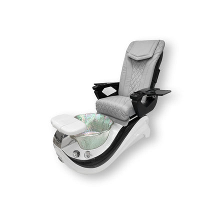 Dolphin White Crystal Glass Bowl - DT Pedispa Back Massage