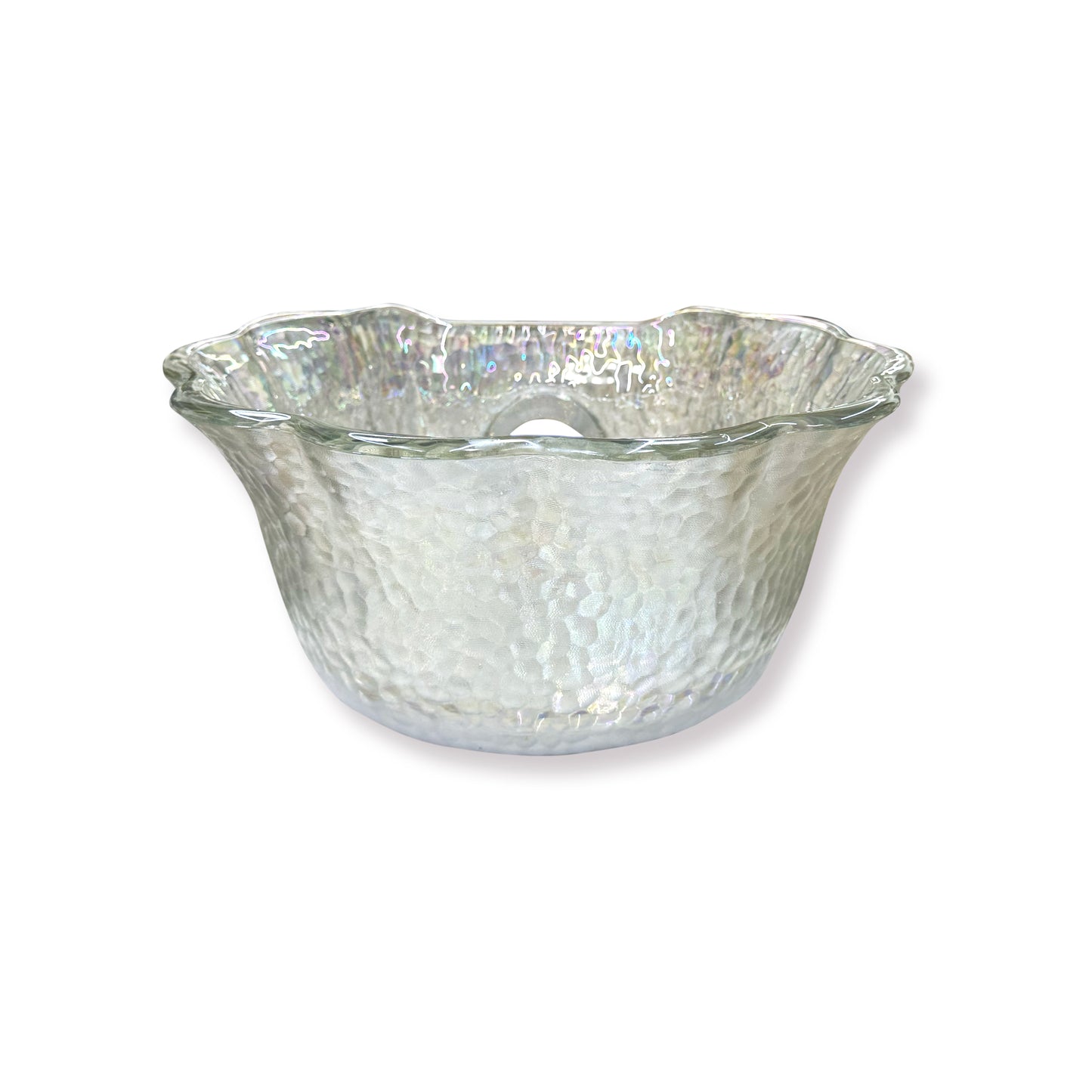 Dolphin White Glass Bowl